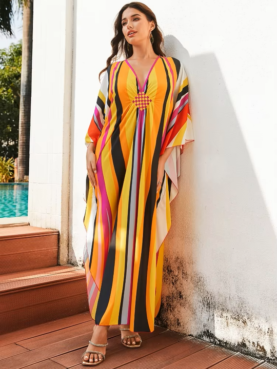 Cassia | Tropical Resort Bamboo Maxi Dress