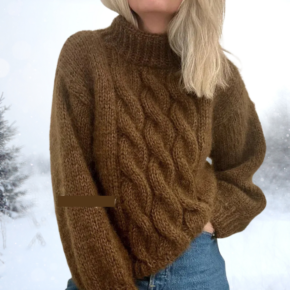 Zena | Jacquard Cozy Turtleneck Sweater