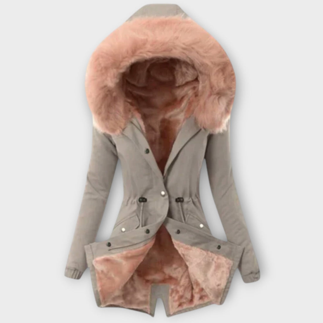 Carolina | Chic Winter Jacket with Fur