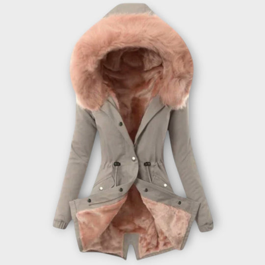 Carolina | Chic Winter Jacket with Fur