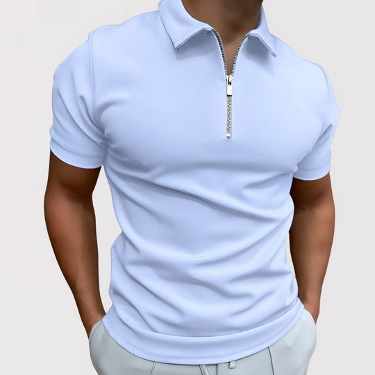 Caleb | Modern Zipped Polo Shirt