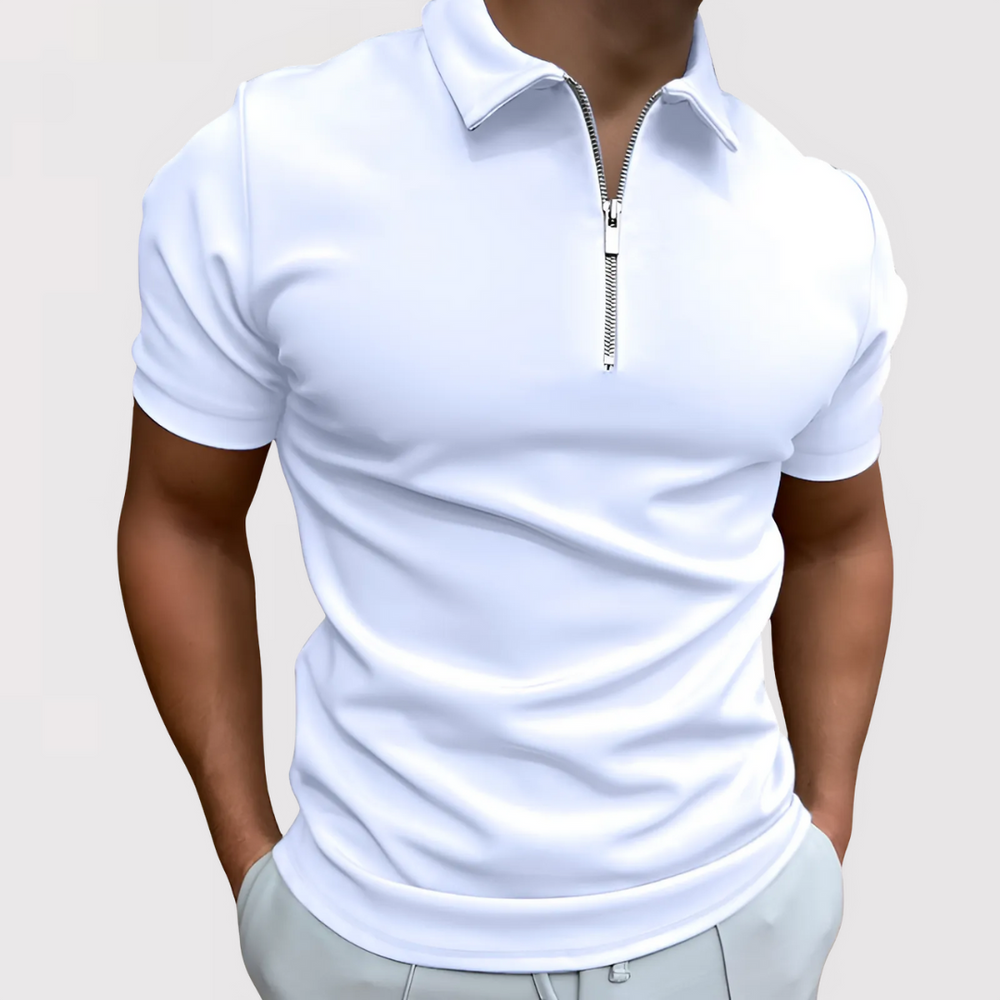 Caleb | Modern Zipped Polo Shirt
