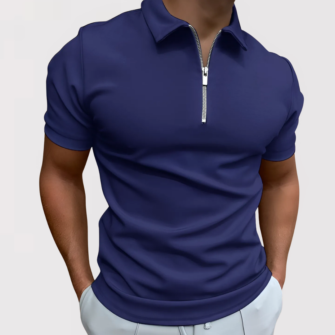 Caleb | Modern Zipped Polo Shirt