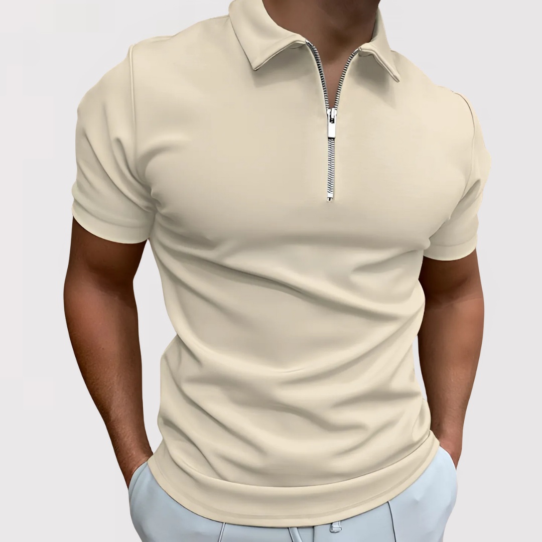 Caleb | Modern Zipped Polo Shirt