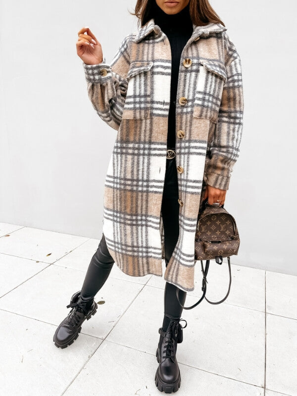 Kaitlynn | Oversized Plaid Jacket