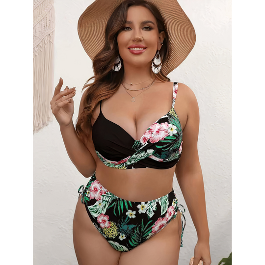 Veda | Curvy Tummy Covering Bikini Set