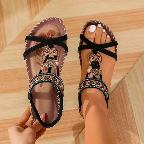Maybelle | Boho Flat Sandals