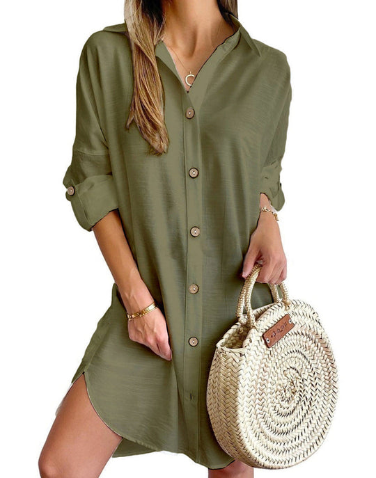 Cosette | Button-Up Shirt Dress