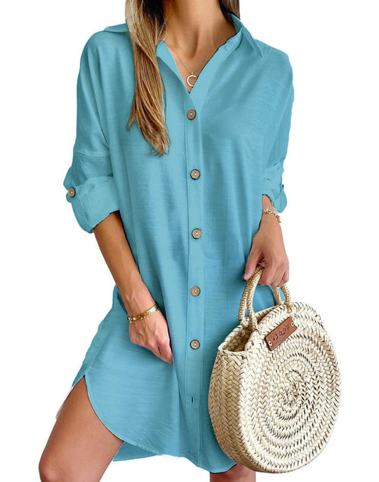 Celestina | Button-Up Shirt Dress