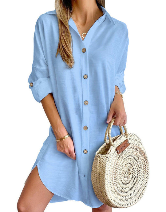 Celestina | Button-Up Shirt Dress