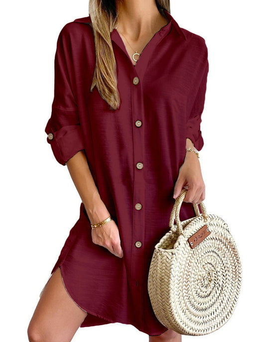 Cosette | Button-Up Shirt Dress
