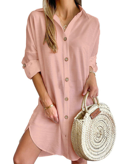 Celestina | Button-Up Shirt Dress