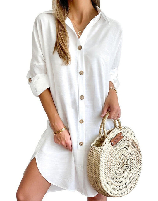 Celestina | Button-Up Shirt Dress