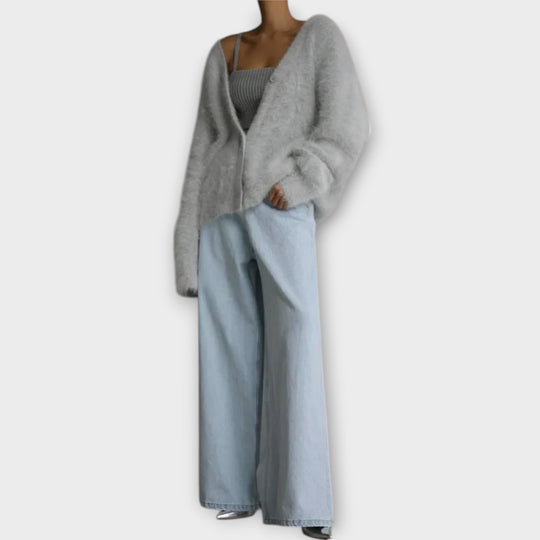 Willow | Chic Fluffy Cardigan