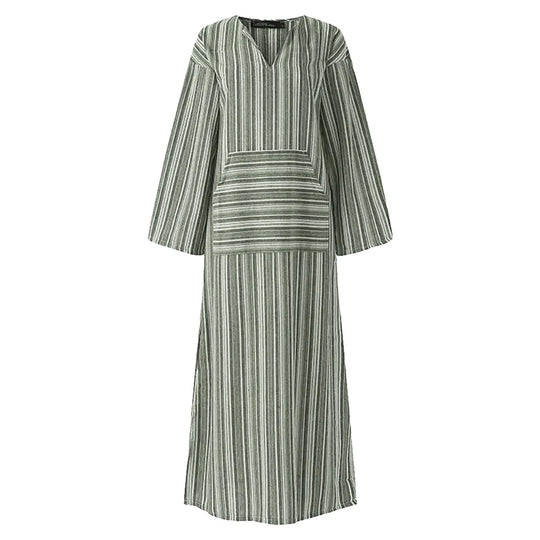 Zia | Striped Maxi Dress