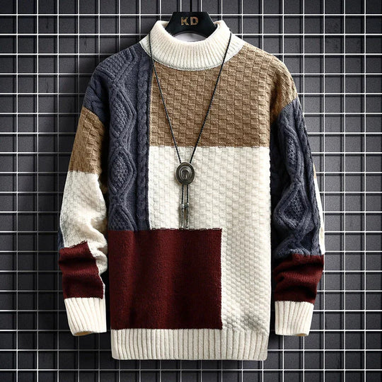 Apollo - Stylish Patchwork Sweater