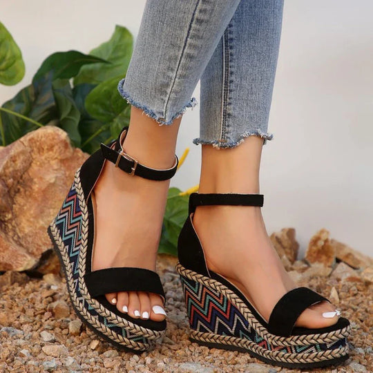 Zyphora |  Boho Wedge Sandals