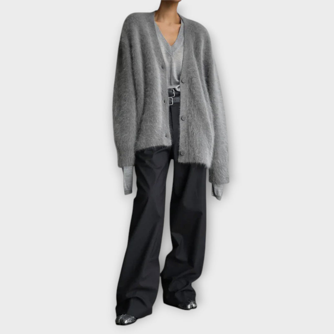 Willow | Chic Fluffy Cardigan
