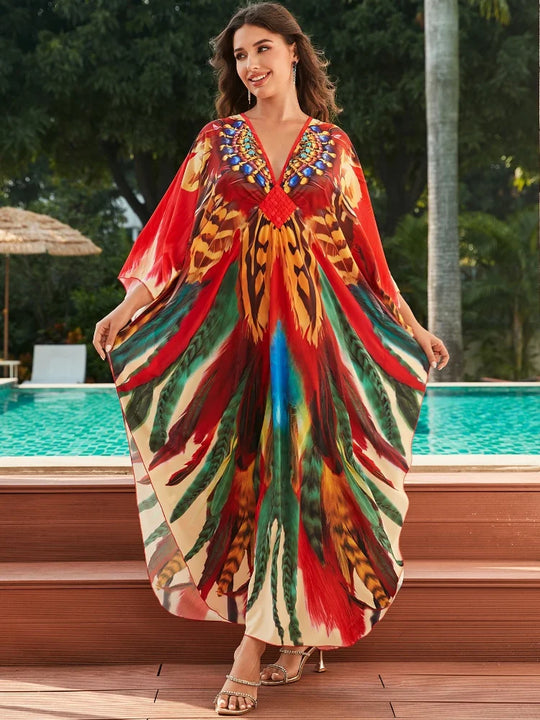 Briallen | Tropical Resort Bamboo Maxi Dress
