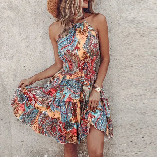 Amora | Chic Halter Dress
