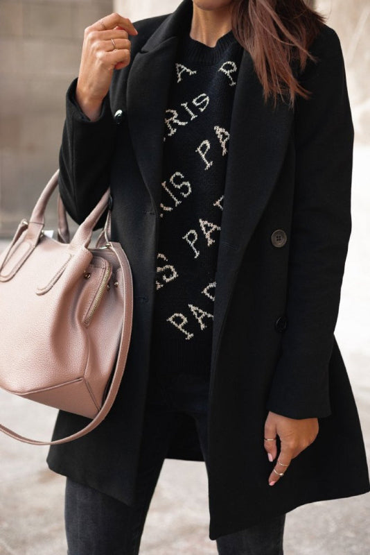 Vivienne | Elegant Lapel Coat