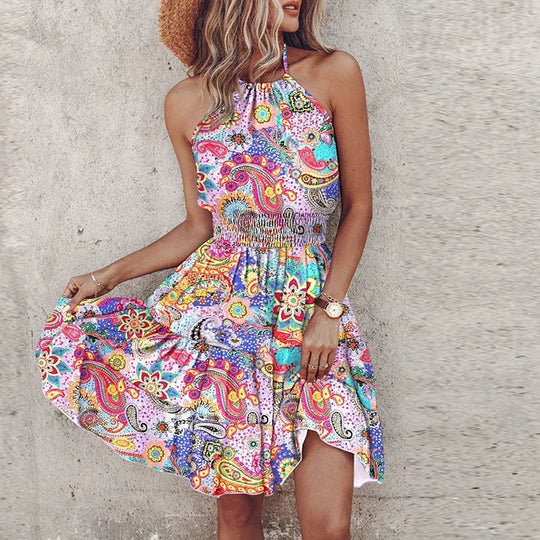 Amora | Chic Halter Dress