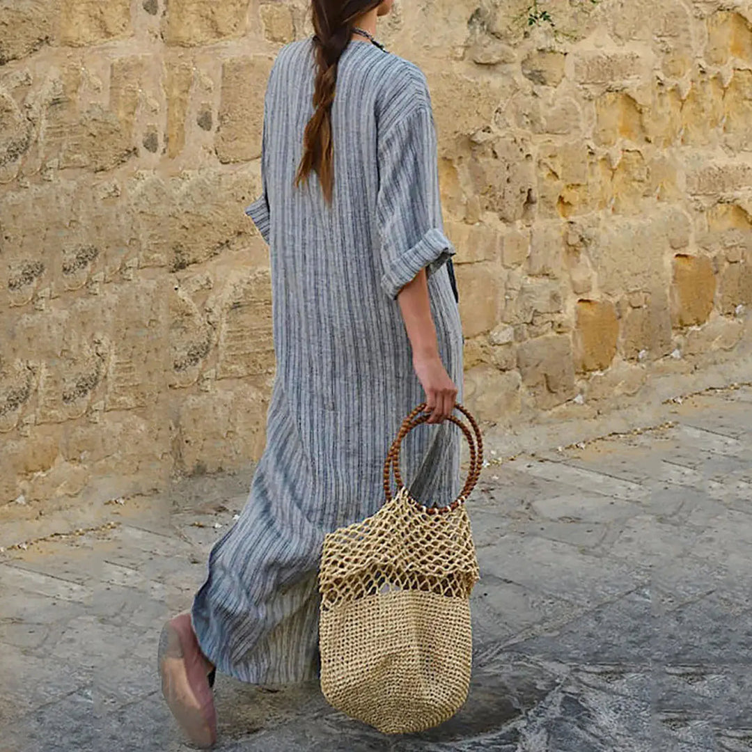 Zia | Striped Maxi Dress