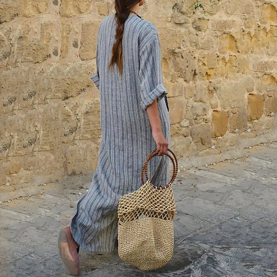 Zia | Striped Maxi Dress