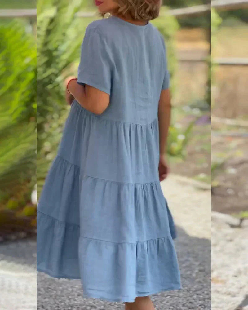 Zinnia | Casual Summer V-neck Dress
