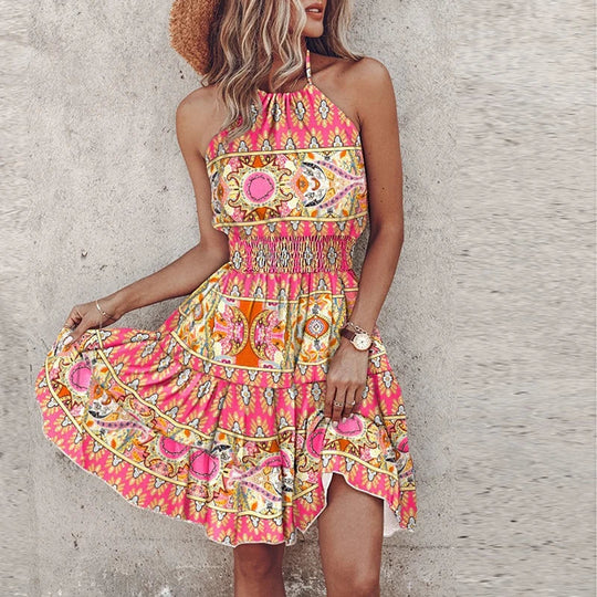 Amora | Chic Halter Dress