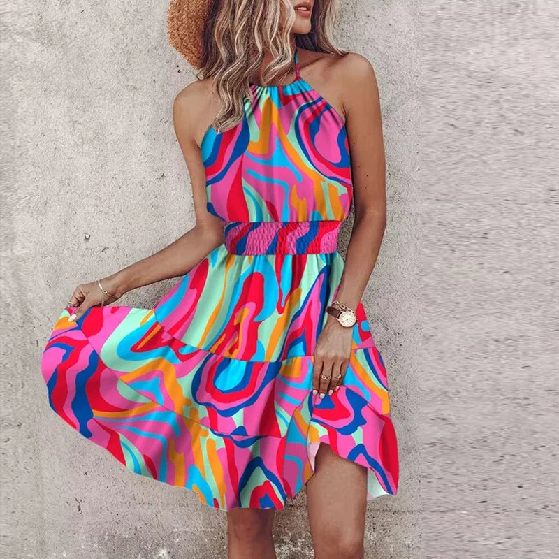 Amora | Chic Halter Dress