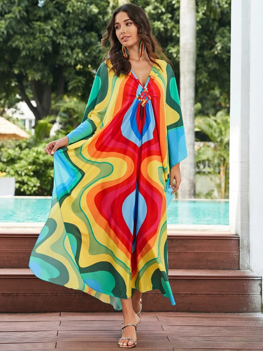 Daisha | Tropical Resort Bamboo Maxi Dress