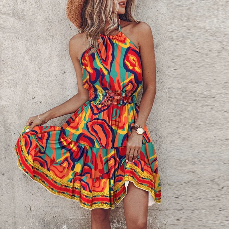 Amora | Chic Halter Dress
