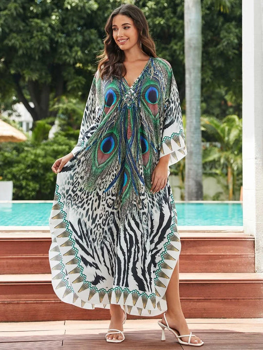 Cerelia | Tropical Resort Bamboo Maxi Dress