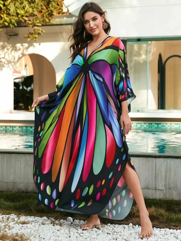 Althea | Tropical Resort Bamboo Maxi Dress