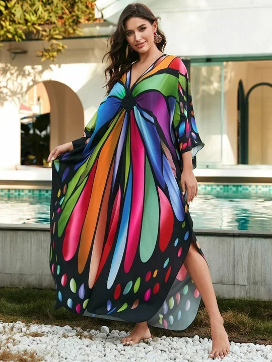 Althea | Tropical Resort Bamboo Maxi Dress