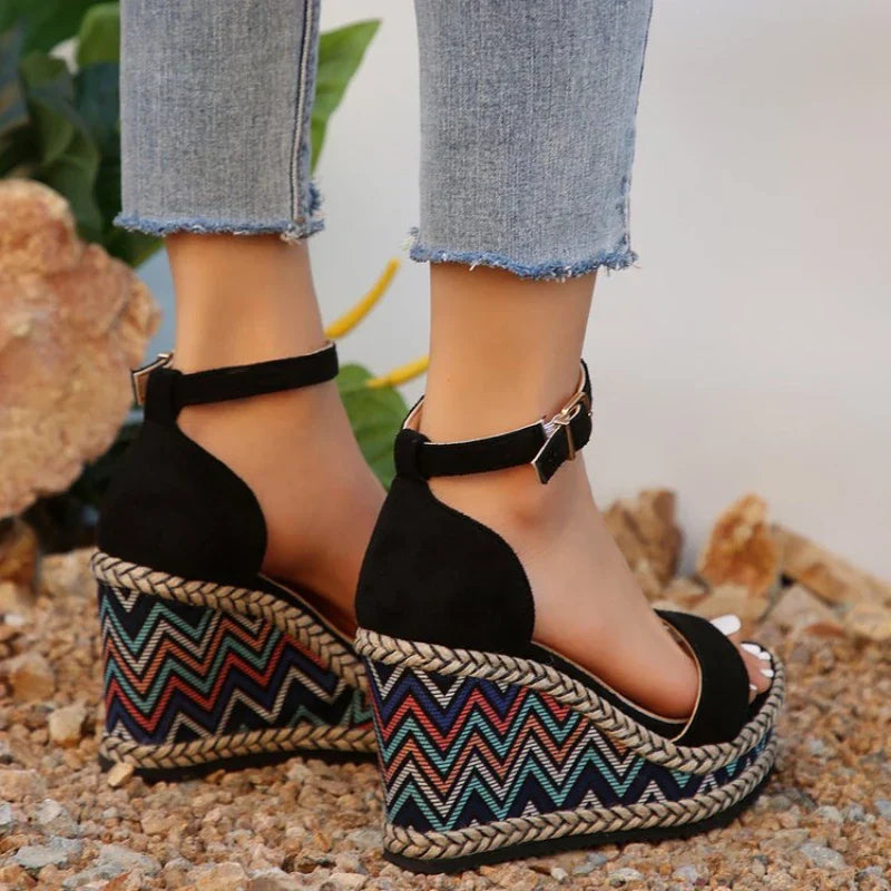 Zyphora |  Boho Wedge Sandals