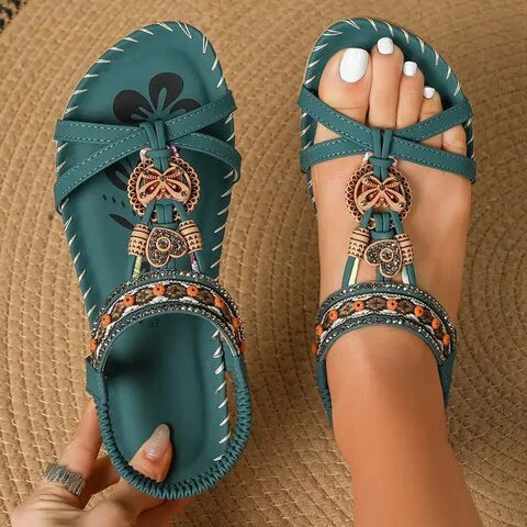 Maybelle | Boho Flat Sandals