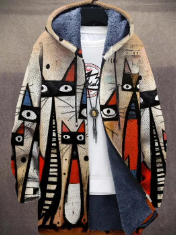 Anna | Jacket with Artistic Print