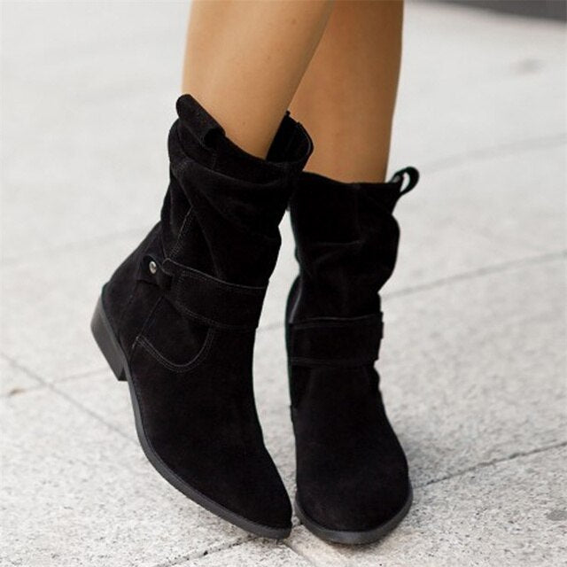 Rachel | Stylish Low Heel Boots