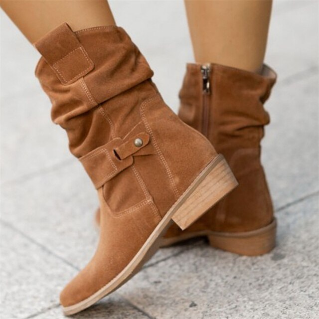 Rachel | Stylish Low Heel Boots