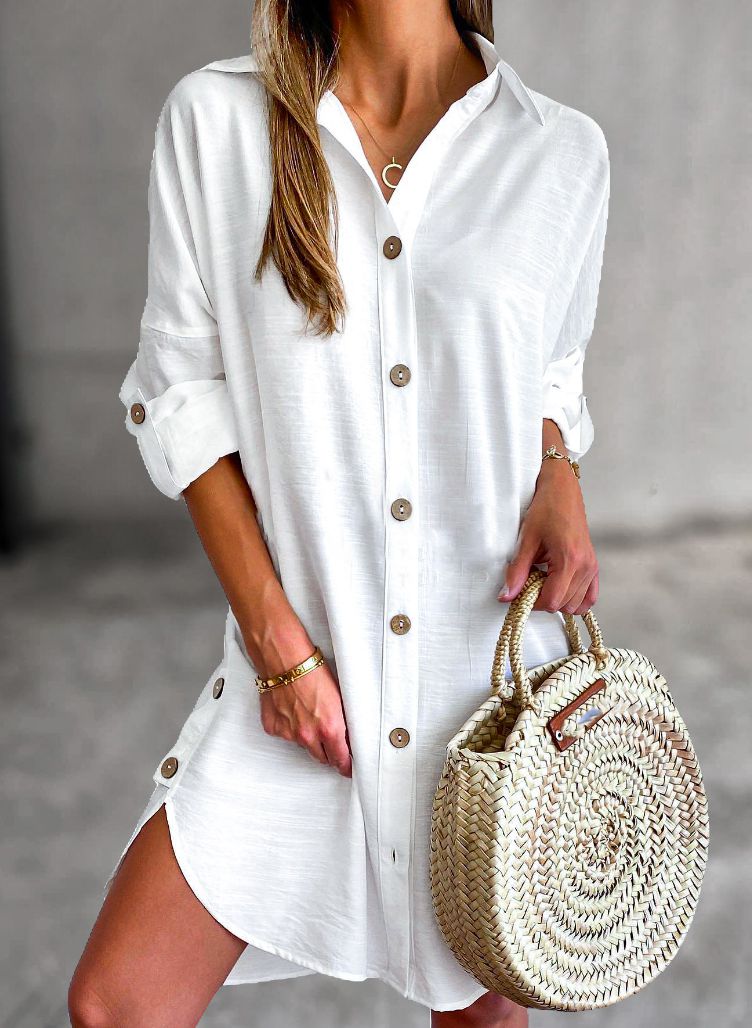 Cosette | Button-Up Shirt Dress