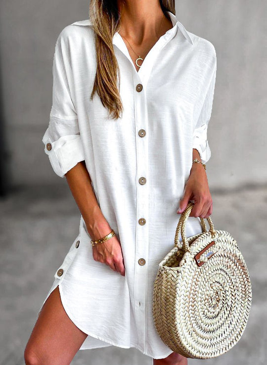Cosette | Button-Up Shirt Dress