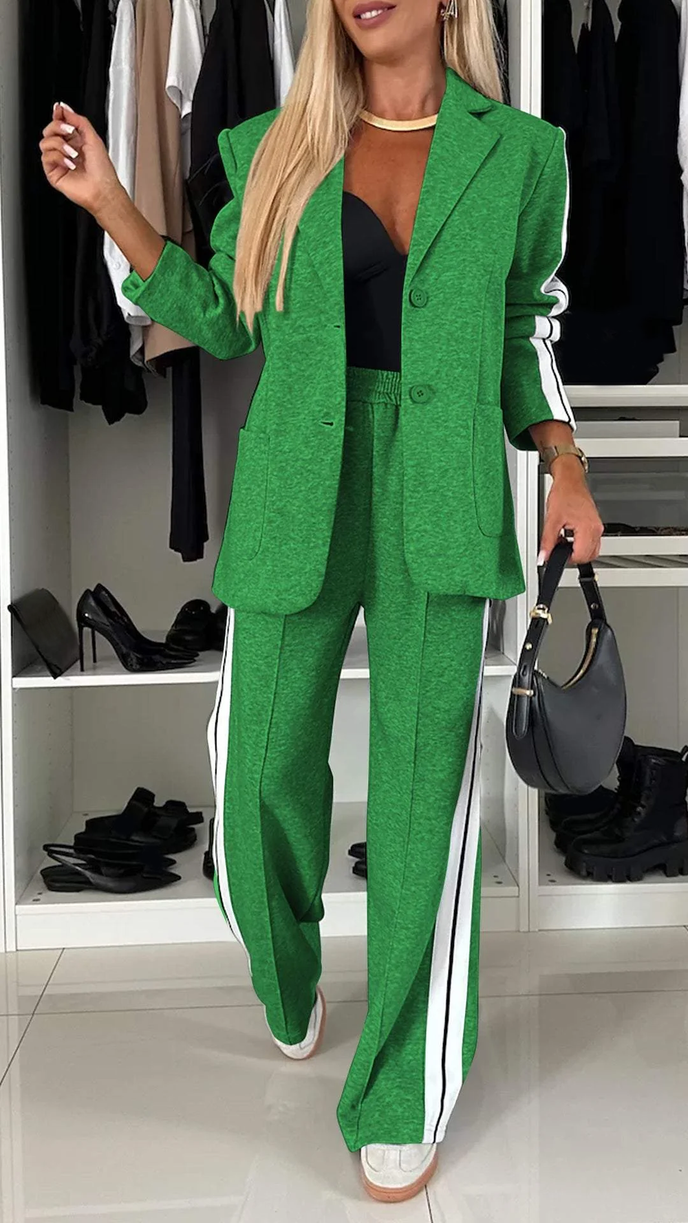 Andrina | Relaxed Stripe Suit