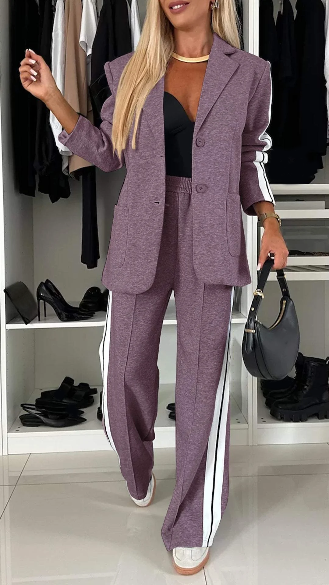 Andrina | Relaxed Stripe Suit