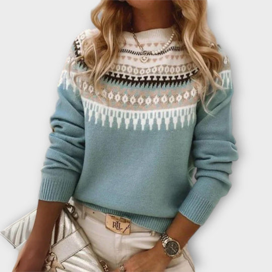 Ava | Patterned Knit Sweater