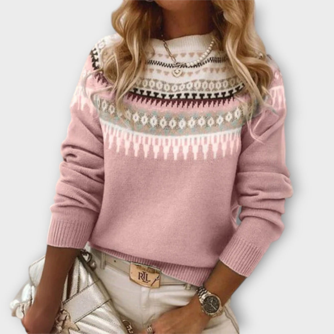 Ava | Patterned Knit Sweater