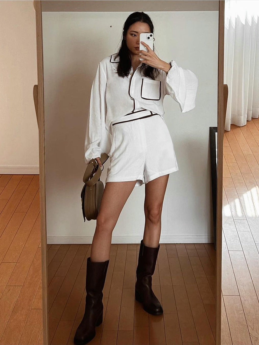 Ramona | Belted Button-Up Set