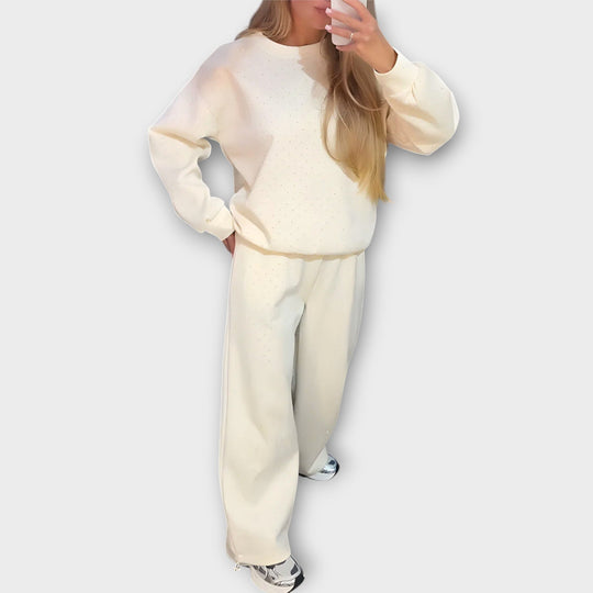 Bahar™ | Elegant Diamond Jogger Set
