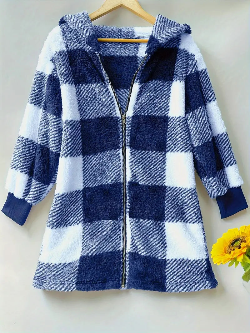 Ophelia | Stylish Plaid Jacket